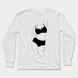 woman silhouette Long Sleeve T-Shirt